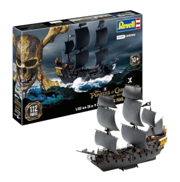 Revell Easy Click, 05499 Black Pearl, Modellbausatz, Maßstab 1:150, 26cm, 1:150/26 cm - 1