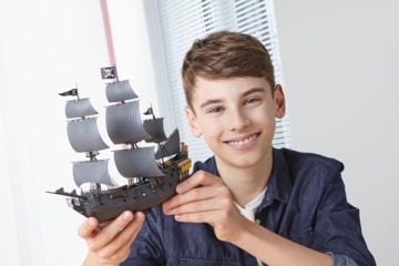 Revell Easy Click, 05499 Black Pearl, Modellbausatz, Maßstab 1:150, 26cm, 1:150/26 cm - 7
