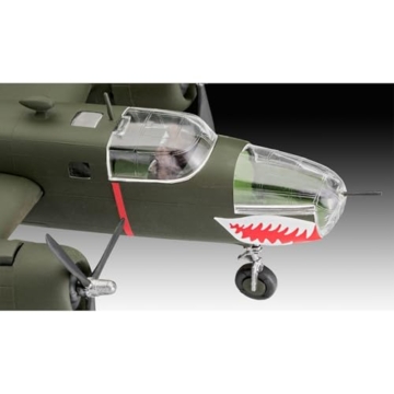 Revell Easy-Click Modellbausatz B-25 Mitchell I USAAF-Bomber 1:72 I Detaillierte Innenraumdarstellung drehbare Propeller I Stecksystem kein Kleben I Geeignet für Modellbauer ab 10 I Inklusive Sticker - 3