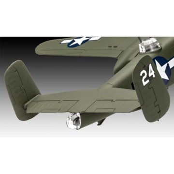 Revell Easy-Click Modellbausatz B-25 Mitchell I USAAF-Bomber 1:72 I Detaillierte Innenraumdarstellung drehbare Propeller I Stecksystem kein Kleben I Geeignet für Modellbauer ab 10 I Inklusive Sticker - 4