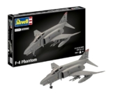 Revell Easy-Click Modellbausatz F-4E Phantom I Legendäres USAF-Kampfflugzeug 1:100 I Detailreich mit Fahrwerk, Lenkwaffen und 2 Zusatztanks I Stecksystem, kein Kleben I Für Modellbau-Einsteiger ab 10. - 1