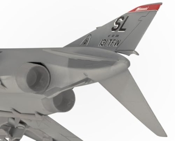 Revell Easy-Click Modellbausatz F-4E Phantom I Legendäres USAF-Kampfflugzeug 1:100 I Detailreich mit Fahrwerk, Lenkwaffen und 2 Zusatztanks I Stecksystem, kein Kleben I Für Modellbau-Einsteiger ab 10. - 7