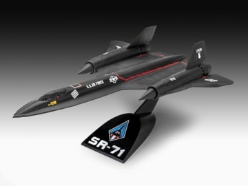 Revell Easy-Click Modellbausatz SR-71 Blackbird I Legendäres USAF-Spionageflugzeug 1:144 I Detailreich, einfacher Zusammenbau durch Stecksystem I Kein Kleben I Für Modellbau-Einsteiger ab 10 - 3