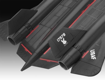 Revell Easy-Click Modellbausatz SR-71 Blackbird I Legendäres USAF-Spionageflugzeug 1:144 I Detailreich, einfacher Zusammenbau durch Stecksystem I Kein Kleben I Für Modellbau-Einsteiger ab 10 - 7