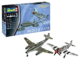 Revell Easy-Click-System Modellbausatz P-51D Mustang und Me262 A-1a I Maßstab 1:72 I Legendäre Kampfflugzeuge des 2 Weltkriegs I Mit Bewaffnung I Kein Kleben notwendig I Für Einsteiger ab 10 Jahren - 1