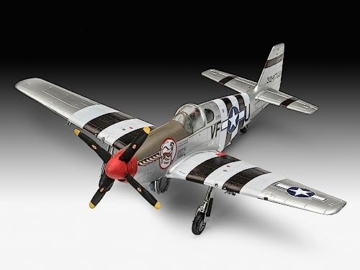 Revell Easy-Click-System Modellbausatz P-51D Mustang und Me262 A-1a I Maßstab 1:72 I Legendäre Kampfflugzeuge des 2 Weltkriegs I Mit Bewaffnung I Kein Kleben notwendig I Für Einsteiger ab 10 Jahren - 8