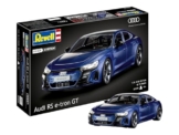 Revell Modellbausatz Audi RS e-tron GT - Detailgetreue Karosserie - Bewegliche Vorderachse - Easy-Click-System für einfachen Zusammenbau; Mit Abziehbildern für individuelle Gestaltung - 1