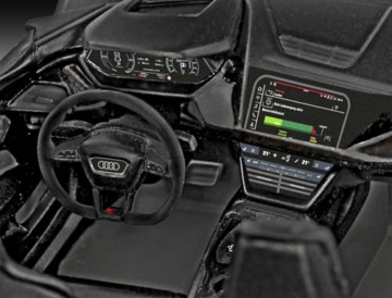 Revell Modellbausatz Audi RS e-tron GT - Detailgetreue Karosserie - Bewegliche Vorderachse - Easy-Click-System für einfachen Zusammenbau; Mit Abziehbildern für individuelle Gestaltung - 5