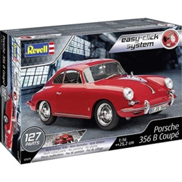 Revell Modellbausatz Porsche 356 Coupé I Maßstab 1:16 I Detailgetreue Nachbildung I Für Modellbauer und Autoliebhaber - 1