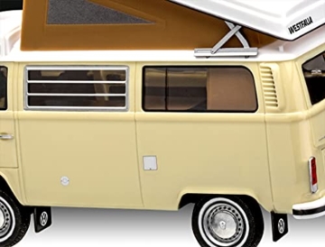 Revell Modellbausatz VW T2 Camper I Easy-Click-System für Einsteiger I Starter Kit mit Basis-Zubehör I Unlackiert I Idealer Einstieg in den Modellbau - 5