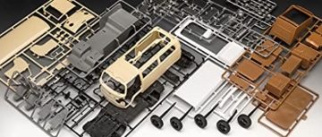 Revell Modellbausatz VW T2 Camper I Easy-Click-System für Einsteiger I Starter Kit mit Basis-Zubehör I Unlackiert I Idealer Einstieg in den Modellbau - 7