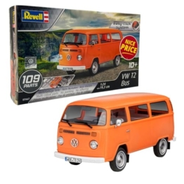 Revell Nice Price Modellbausatz I VW T2 Bus I Maßstab 1:24 I 109 Teile I Für Kinder und Erwachsene ab 10 Jahren I Die Ikone zum selber nachbauen I Authentisch und Detailreich I Ideal für Anfänger - 1