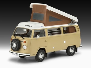 Revell Nice Price Modellbausatz I VW T2 Camper I Maßstab 1:24 I 112 Teile I Für Kinder und Erwachsene ab 10 Jahren I Oldtimer Modellbausatz zum selber nachbauen I Authentisch und Detailreich - 3