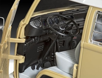 Revell Nice Price Modellbausatz I VW T2 Camper I Maßstab 1:24 I 112 Teile I Für Kinder und Erwachsene ab 10 Jahren I Oldtimer Modellbausatz zum selber nachbauen I Authentisch und Detailreich - 4
