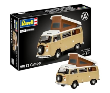 Revell Nice Price Modellbausatz I VW T2 Camper I Maßstab 1:24 I 112 Teile I Für Kinder und Erwachsene ab 10 Jahren I Oldtimer Modellbausatz zum selber nachbauen I Authentisch und Detailreich - 1