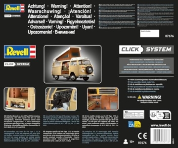 Revell Nice Price Modellbausatz I VW T2 Camper I Maßstab 1:24 I 112 Teile I Für Kinder und Erwachsene ab 10 Jahren I Oldtimer Modellbausatz zum selber nachbauen I Authentisch und Detailreich - 8