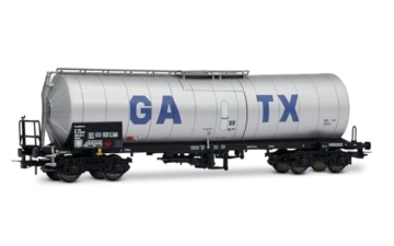 Rivarossi GATX, 2er-Pack 4-achsiger isolierter Kesselwagen, hellgraue Lackierung mit großem GATX-Logo, Ep; vI, Hellgrau - 2