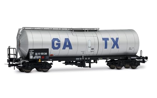 Rivarossi GATX, 2er-Pack 4-achsiger isolierter Kesselwagen, hellgraue Lackierung mit großem GATX-Logo, Ep; vI, Hellgrau - 2