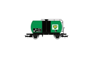 Rivarossi HR6567 FS, 2er-Packung 2-achsige Kesselwagen „BP grün“, Ep. IV Eisenbahn 2X Waggons - 2