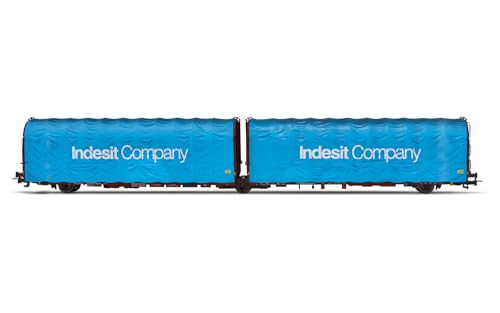 Rivarossi HR6601 FS 3-achsiger Planen-Gelenkwagen Bauart Lails 23 83 420 7 810-8 INDESIT Company ep V Rolling Stock – Waggons - 1