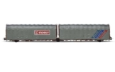 Rivarossi HR6602 FS 3-achsiger Planen-Gelenkwagen Typ Lails 23 83 420 7 814-0 Indesit Ariston Scholtès ep Rolling Stock - Waggons - 1