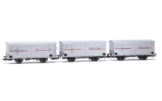 Rivarossi HR6605 FS 3er Pack Kühlwagen Hgb 2-achsig 2 ohne Bremserhaus 1 mit silberrotem Streifen ep Rolling Stock - Waggons - 1