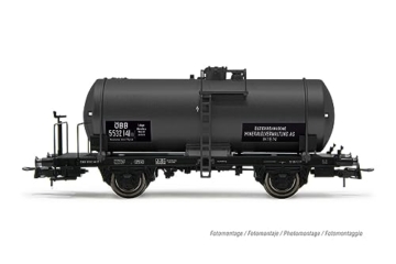 Rivarossi ÖBB Tankwagen (ex FS), 2 Achsen, dunkelgrau lackiert, „ÖMV“, Epoche III - 2