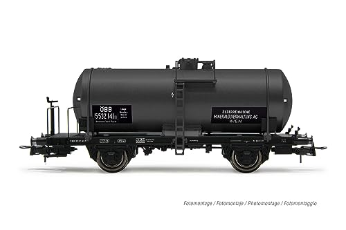 Rivarossi ÖBB Tankwagen (ex FS), 2 Achsen, dunkelgrau lackiert, „ÖMV“, Epoche III - 2
