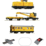 Roco 5100002 H0 Analog Start Set: Diesellokomotive BR 212 mit Kranzug der DB - 1