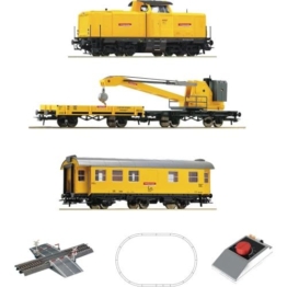 Roco 5100002 H0 Analog Start Set: Diesellokomotive BR 212 mit Kranzug der DB - 1