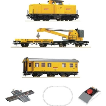Roco 5100002 H0 Analog Start Set: Diesellokomotive BR 212 mit Kranzug der DB - 1
