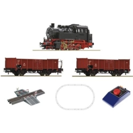 Roco 51160 H0 Analog Start Set: Dampflokomotive BR 80 mit Güterzug der DB - 1