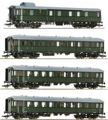 Roco 6200056 H0 4er-Set 1: „Zwickauer Traditionszug“ der DR Pw4ü, 2./3. Klasse BC4ü, 3. Klasse C4ü - 1