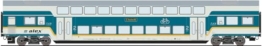 Roco 6200103 H0 Doppelstockwagen Alex der Länderbahn GmbH 2. Klasse DBpz, Zugziel: München Hbf - 1