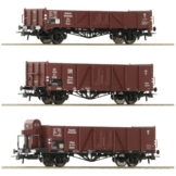 Roco 6600102 H0 3er-Set Offene Güterwagen der DRG - 1