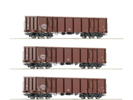 Roco 6600103 H0 3er-Set Offene Güterwagen der DR - 1