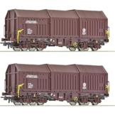 Roco 6600132 H0 2er-Set Teleskophaubenwagen der ÖBB - 1