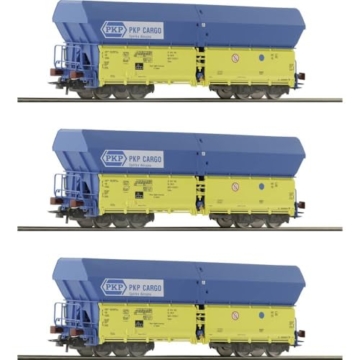Roco 6600136 H0 3er-Set Selbstentladewagen der PKP - 1