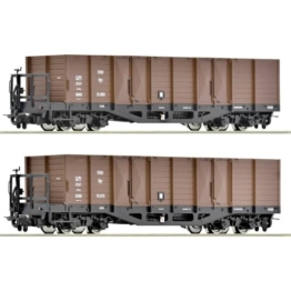 Roco 6640004 H0e 2er-Set Offene Güterwagen der ÖBB - 1