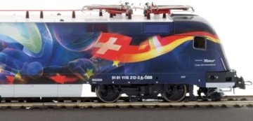 Roco 7520062 H0 E-Lok Rh 1116 Fußball vereint Europa der ÖBB - 7