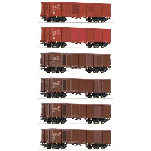 Roco 75858 H0 6er-Set Offene Güterwagen der DB AG - 1
