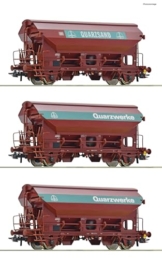 Roco 77052 H0 3er-Set Schwenkdachwagen der DB - 1