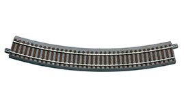 Roco H0 geoLINE (mit Bettung) 61124 Gebogenes Gleis 6 St. - 2