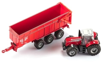 siku Farmer 1844 – Massey Ferguson Traktor mit Anhänger
