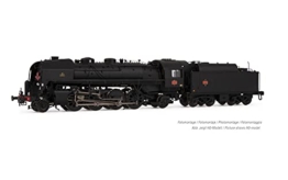 SNCF 141R 1173 Dampflokomotive Mistral, Boxpok-Räder, schwarz, großer Brennstoff-Tender - 1