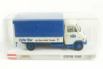 Steyr 590, Zipfer Bier (A), Modellauto, Fertigmodell, Brekina 1:87 - 1