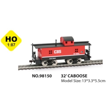 ToyGhillied Modelleisenbahn H0 Startset mit klassischer US FF-7 Diesellokomotive, Elektrischer Zug mit Metallschienen & Geschwindigkeitsregler, Zugmodell Spur H0 für Sammler, 1:87 - 4