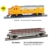 ToyGhillied Modelleisenbahn H0 Startset mit klassischer US FF-7 Diesellokomotive, Elektrischer Zug mit Metallschienen & Geschwindigkeitsregler, Zugmodell Spur H0 für Sammler, 1:87 - 6
