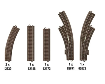 Trix 62902 Ergänzungs-Set C 2 - Spur H0 - Gleise und Weichen - Zweileiter-Gleissystem - 3
