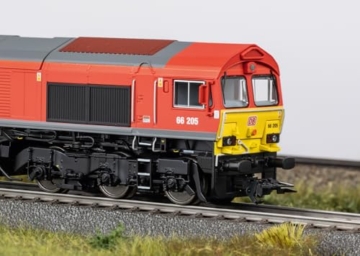 Trix Diesellok Class 66 DB AG - Spur Trix H0 - Digital mfx - Art.-Nr. 25265 - mit BeleuchtungMärklin Trix H0 25265 Diesellokomotive Class 66 Epoche VI – Digital-Decoder, Sound, LED-Lichtfunktionen - 3